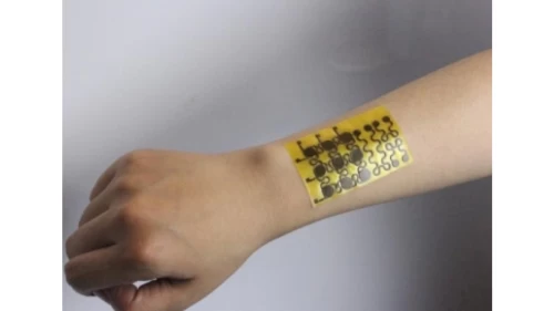 Wearable skin patch monitors health using your sweat