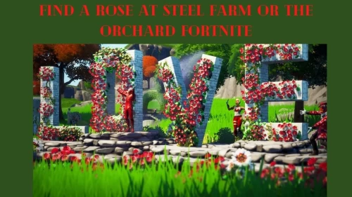 Find A Rose At Steel Farm Or The Orchard Fortnite, Where To Find Rose?