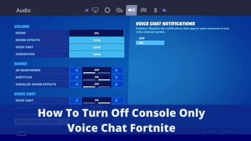 How To Turn Off Console Only Voice Chat Fortnite? Get To Know How To Turn Off Voice Chat In Fortnite