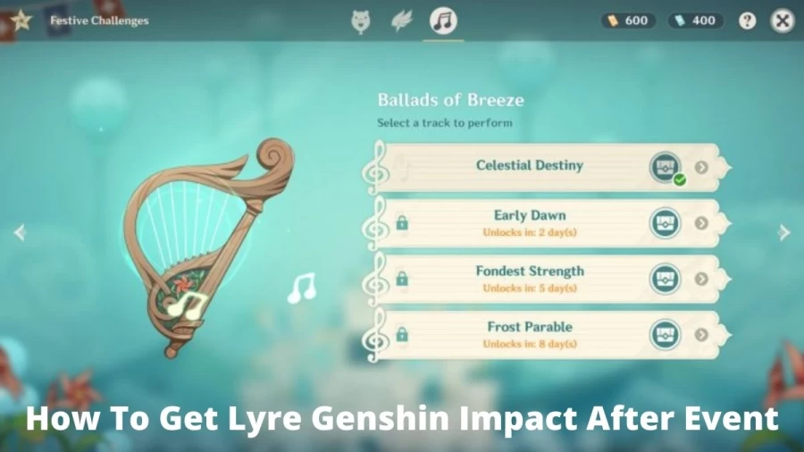 How To Get Lyre Genshin Impact After Event: Get The Genshin Impact Windsong Lyre