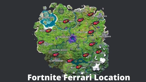 Fortnite Ferrari Location: Know More about Fortnite Ferrari Location Map Here