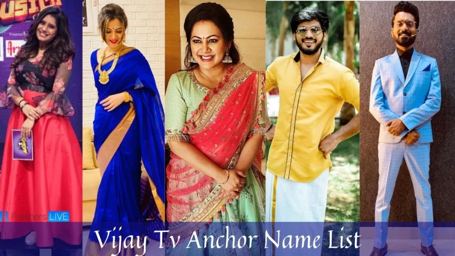 Vijay Tv Anchor Name List: Check the Vijay Tv Anchor Name List With Photos