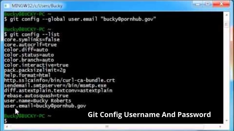 Git Config Username And Password, Steps To Set Git Config Username And Password