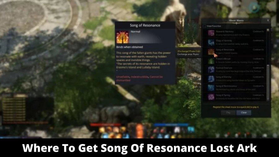 Where To Get Song Of Resonance Lost Ark? Lost Ark Song Of Resonance Guide