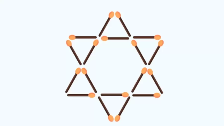 Brain Teaser - Can You Move 6 Matchsticks To Get 6 Equal Diamonds?