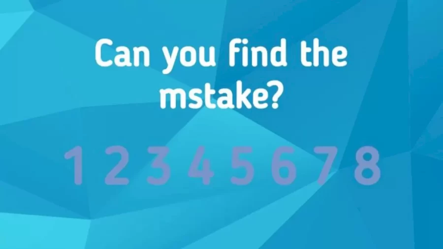 Can You Spot The Mistake In This Image? Brain Teaser Picture Puzzle