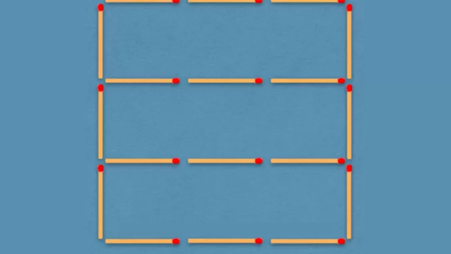 Here Is A Row Of 3 Rectangles, Move 5 Matchsticks To Get 7 Squares In this Brain Teaser