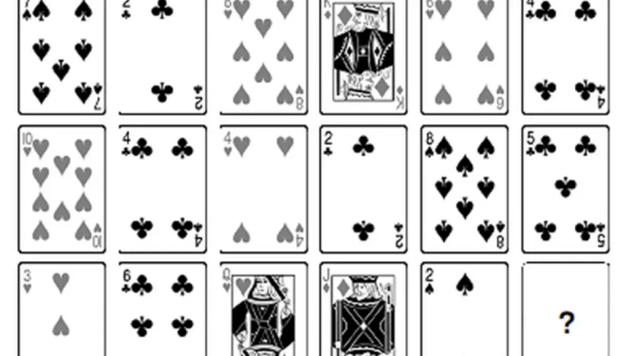 Tricky Brain Teaser - Which Card Should Come Next In This Card Series?