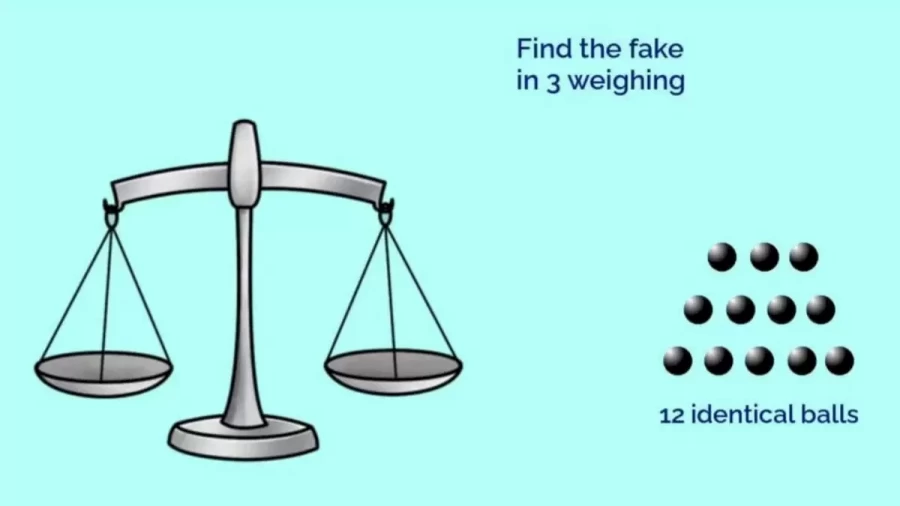 Brain Teaser - Can You Find The Fake Ball Among The 12 Identical Balls In 3 Weighs Using A Weighing Scale And Other Clues Given Here?