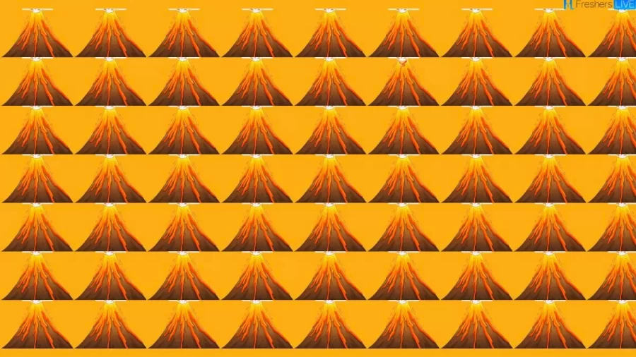 Brain Teaser Picture Puzzle - Can You Find The Hidden Dragon Amongst These Volcano Mountains?