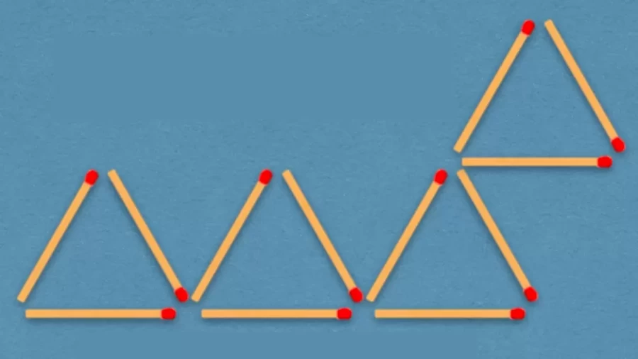 Can You Move 4 Matchsticks To Reduce The Number Of Triangles Given Here By Half And Solve This Brain Teaser?