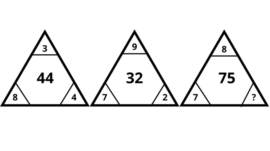 Solve This Math Puzzle Brain Teaser And Find The Missing Number In This Triangle