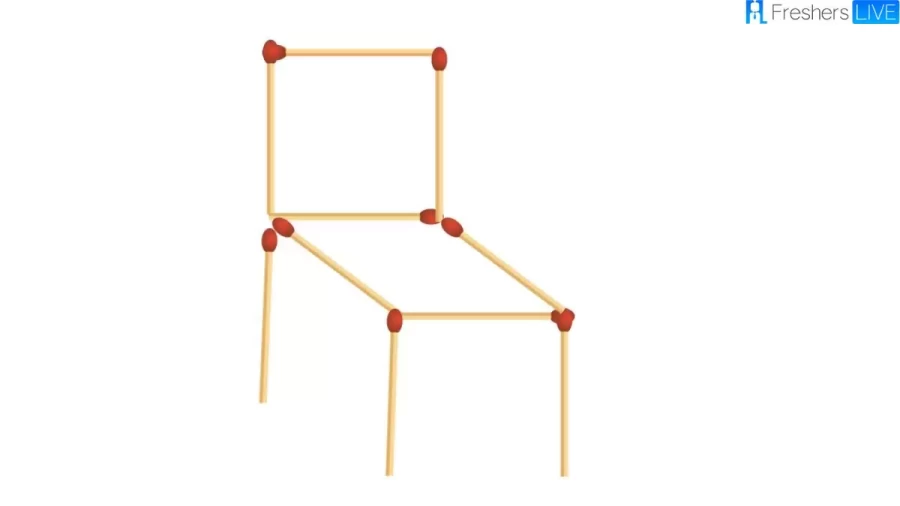 The Chair In This Brain Teaser Is Facing Right, Move 2 Matchsticks In Such a Manner That The Chair Faces Left