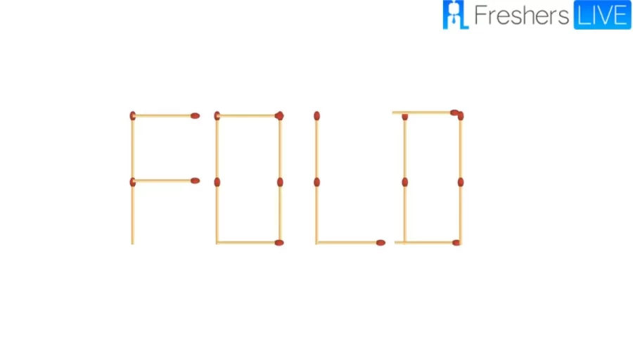 Brain Teaser: Can you Move 1 Matchstick To Create Another Word?