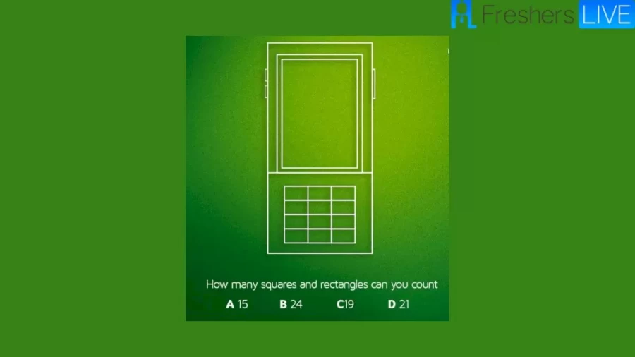 Brain Teaser Eye Test - How Many Squares And Rectangles Can You See?