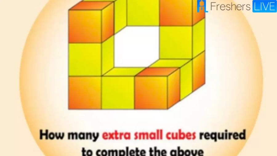 Brain Teaser - How Many Extra Cubes Are Needed To Complete This Cube Structure?