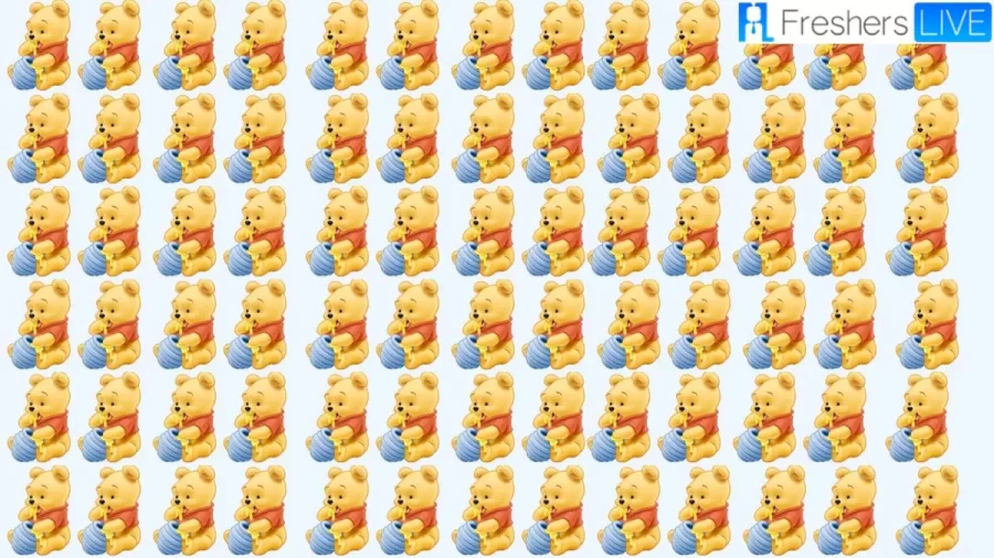 Find The Odd Winnie The Pooh In This Brain Teaser Picture Puzzle