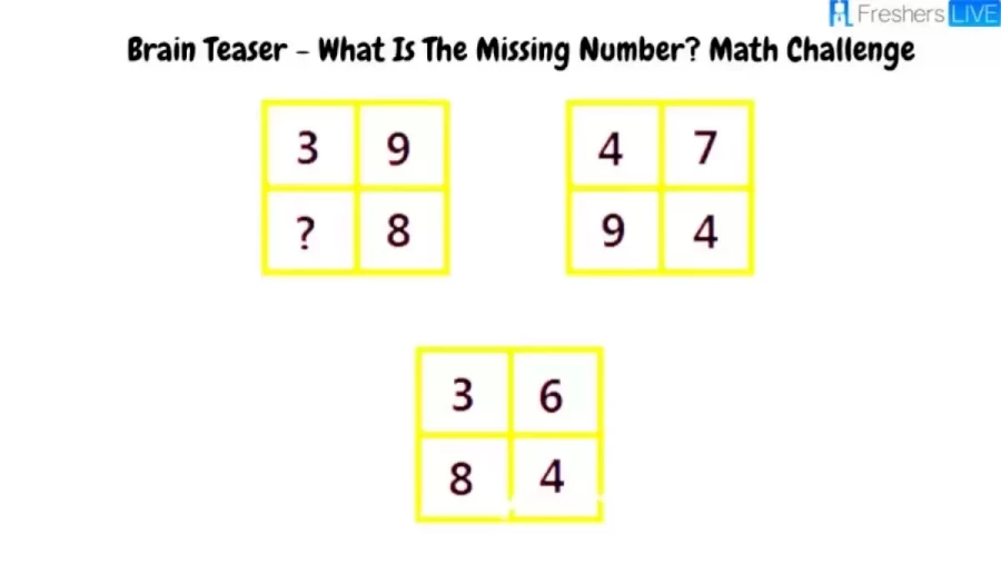 Brain Teaser Math Challenge: Can You Find the Missing Number?