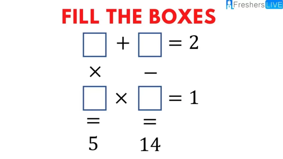 Brain Teaser Math Puzzle - Fill the boxes | Viral Math Problem