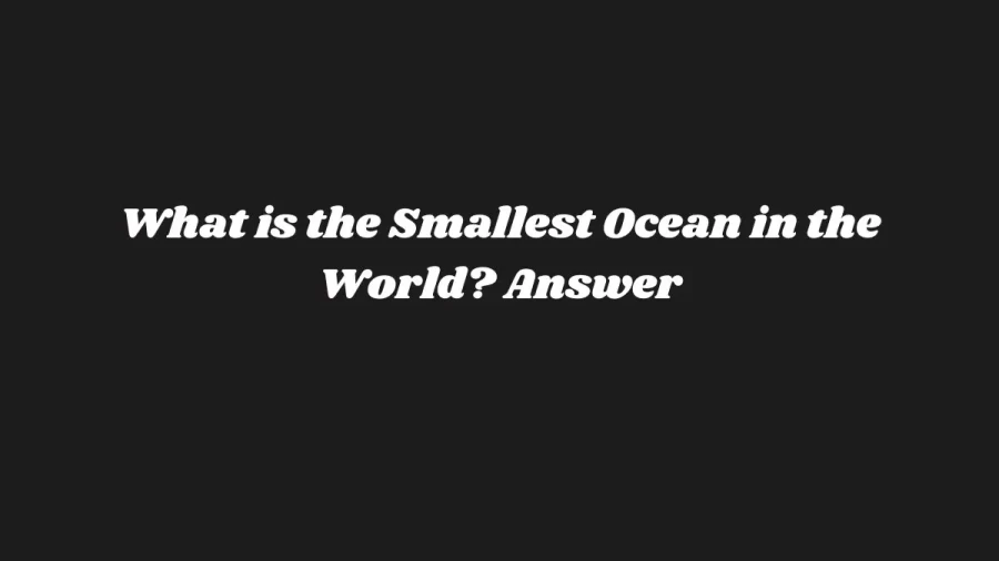 What is the Smallest Ocean in the World? Answer