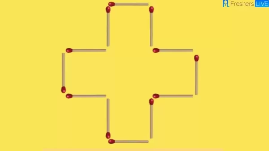 Brain Teaser Matchstick Puzzle: Move 3 Matchsticks To Make 2 Squares