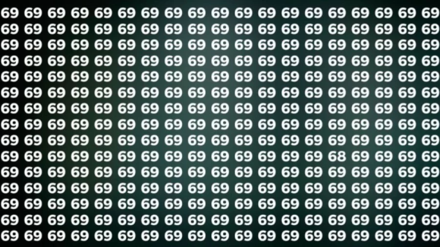 Brain Test: Can you find the Number 68 among 69 in 15 seconds?