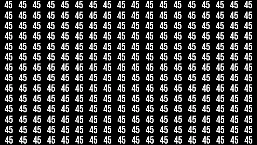 Observation Find it Out: If you have Sharp Eyes Find Number 46 in 20 Secs