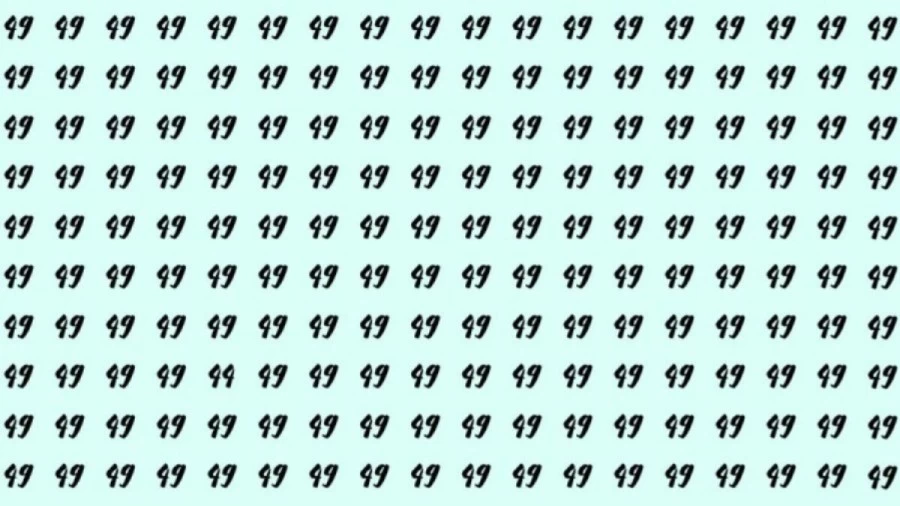 Observation Skill Test: Can you Spot the Number 44 among 49 in 10 seconds?