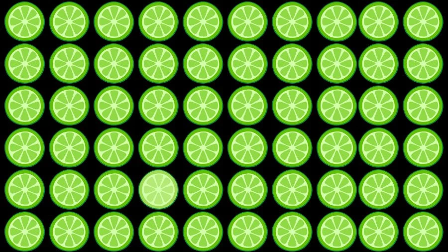 Optical Illusion Eye Test: Try to find the Odd Lime in this Image