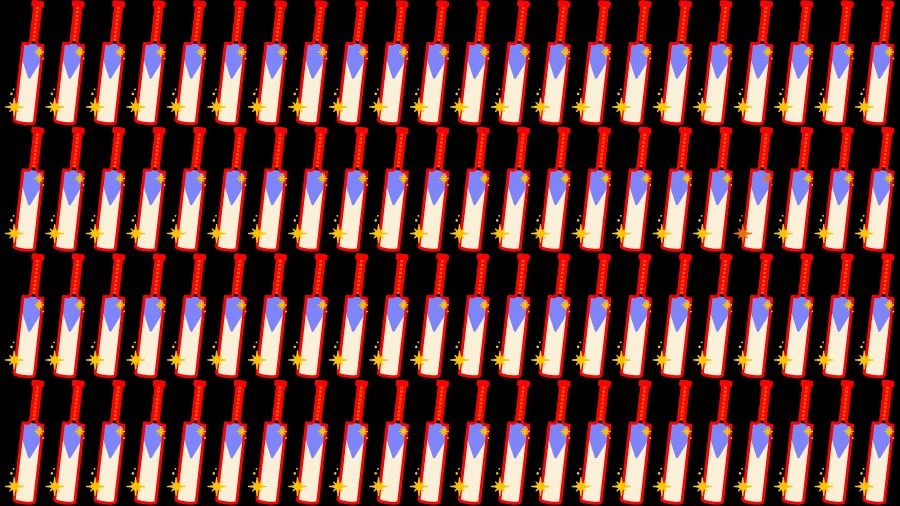 Optical Illusion Brain Challenge: If you have Eagle Eyes find the Odd Bat in 15 Seconds