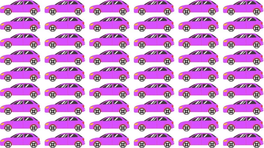 Optical Illusion Brain Challenge: If you have Eagle Eyes find the Odd Car in 15 Seconds