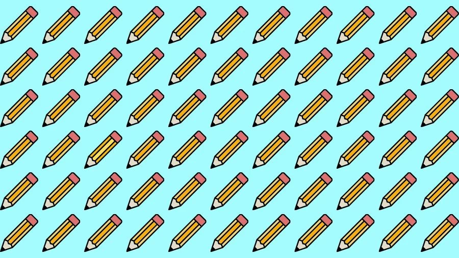 Optical Illusion Brain Challenge: Can you find the Odd Pencil in 12 Seconds?