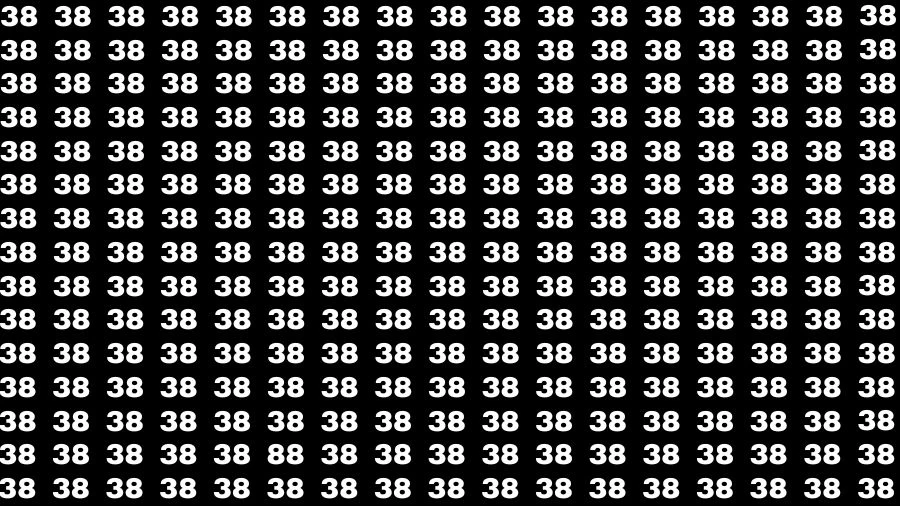 Optical Illusion Eye Test: If you have Sharp Eyes Find the number 88 in 10 Secs