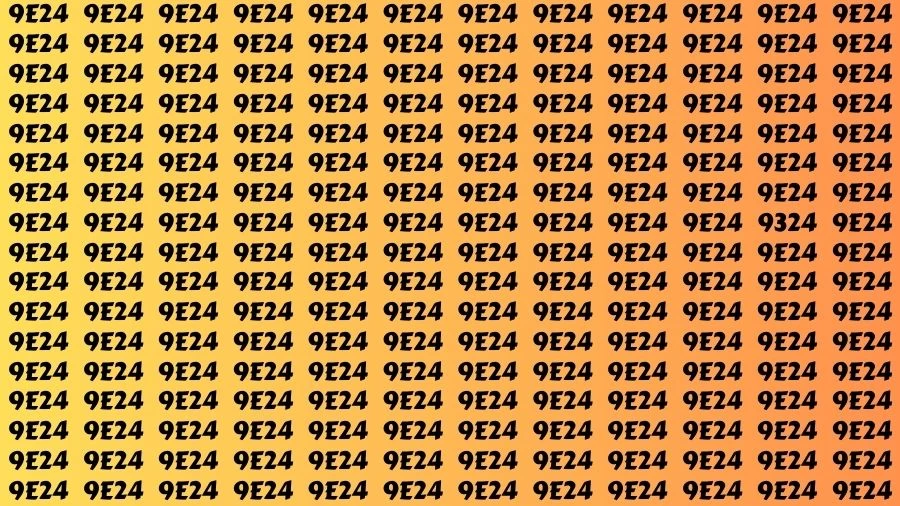 Visual Test: If you have 50/50 Vision Find the Number 9324 in 15 Secs