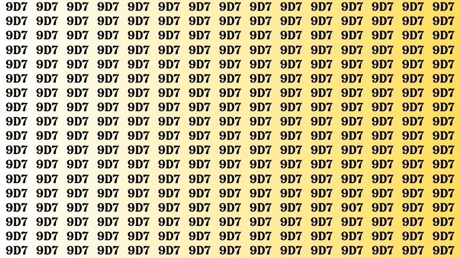 Observation Visual Test: If you have Hawk Eyes Find the Number 907 in 13 Secs