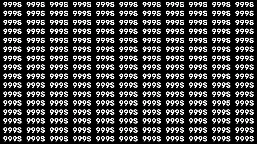 Optical Illusion Brain Challenge: If you have Sharp Eyes Find the Number 9995 in 15 Secs